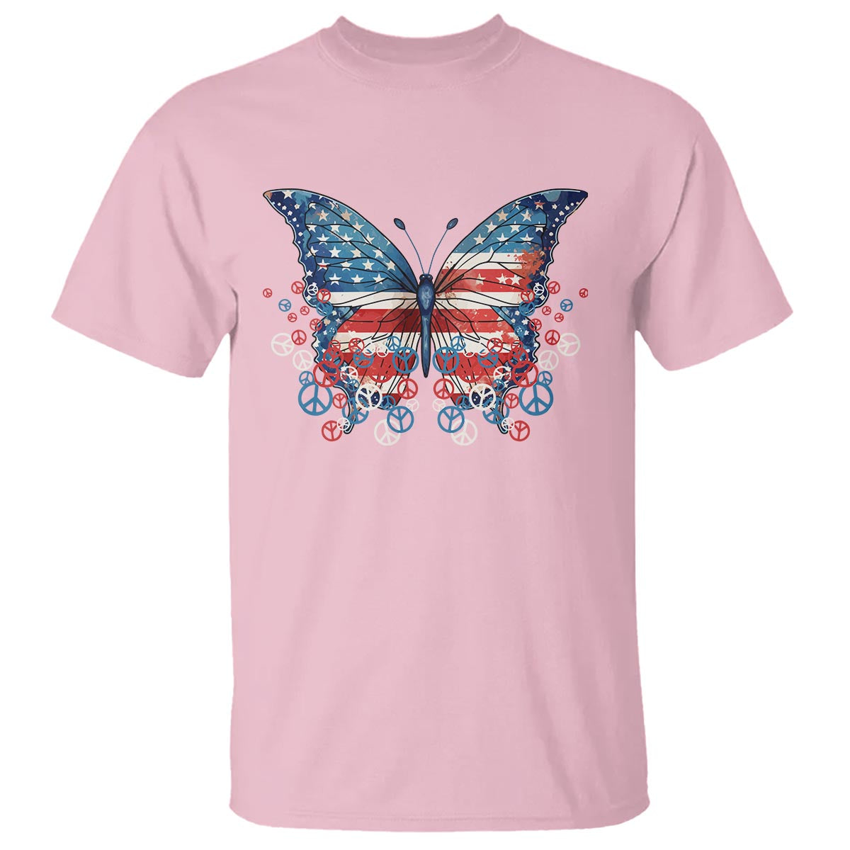 4th-of-july-t-shirt-butterfly-patriotic-peace-signs