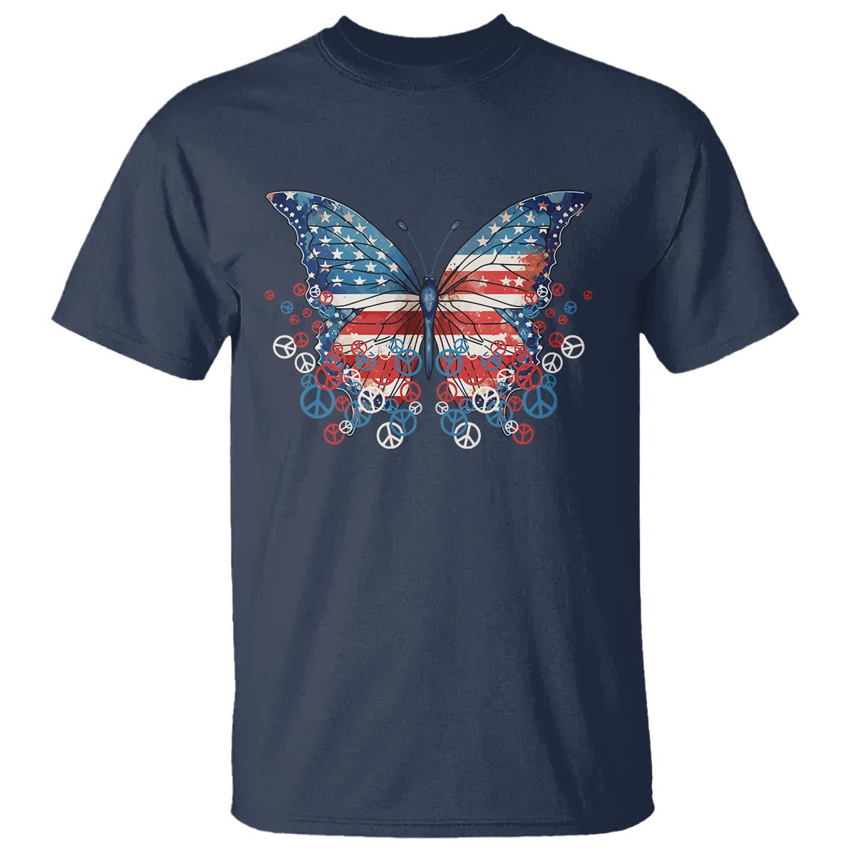 4th-of-july-t-shirt-butterfly-patriotic-peace-signs