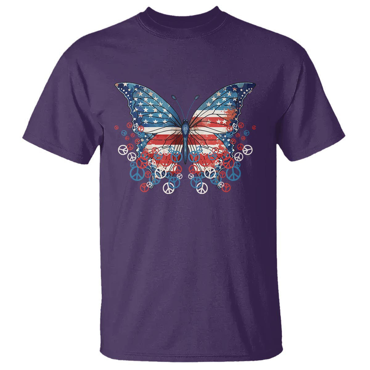 4th-of-july-t-shirt-butterfly-patriotic-peace-signs