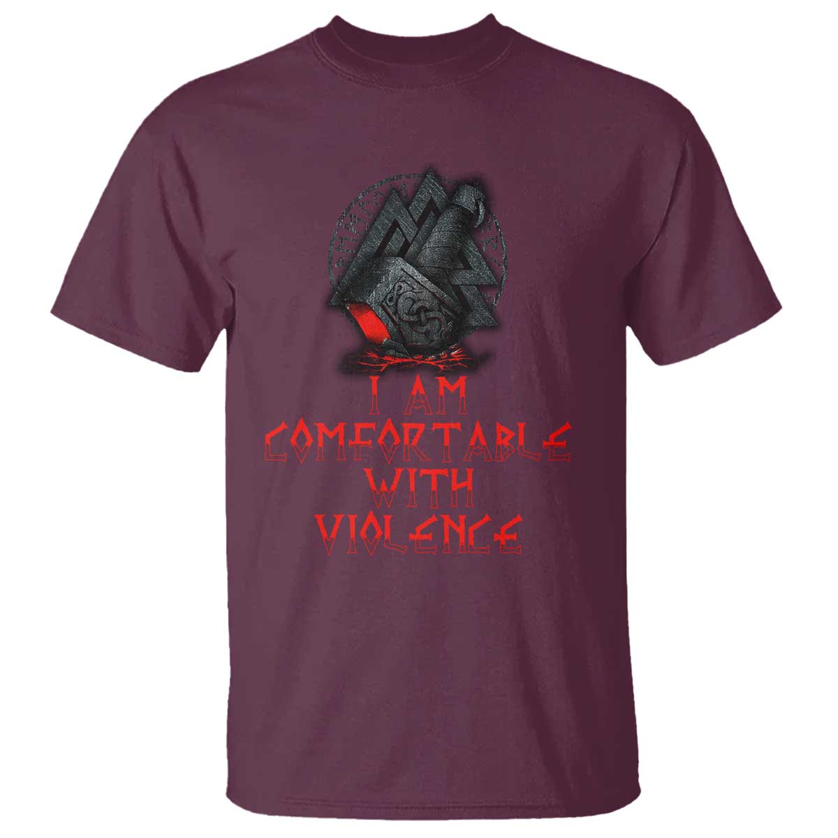 viking-t-shirt-i-am-comfortable-with-violence