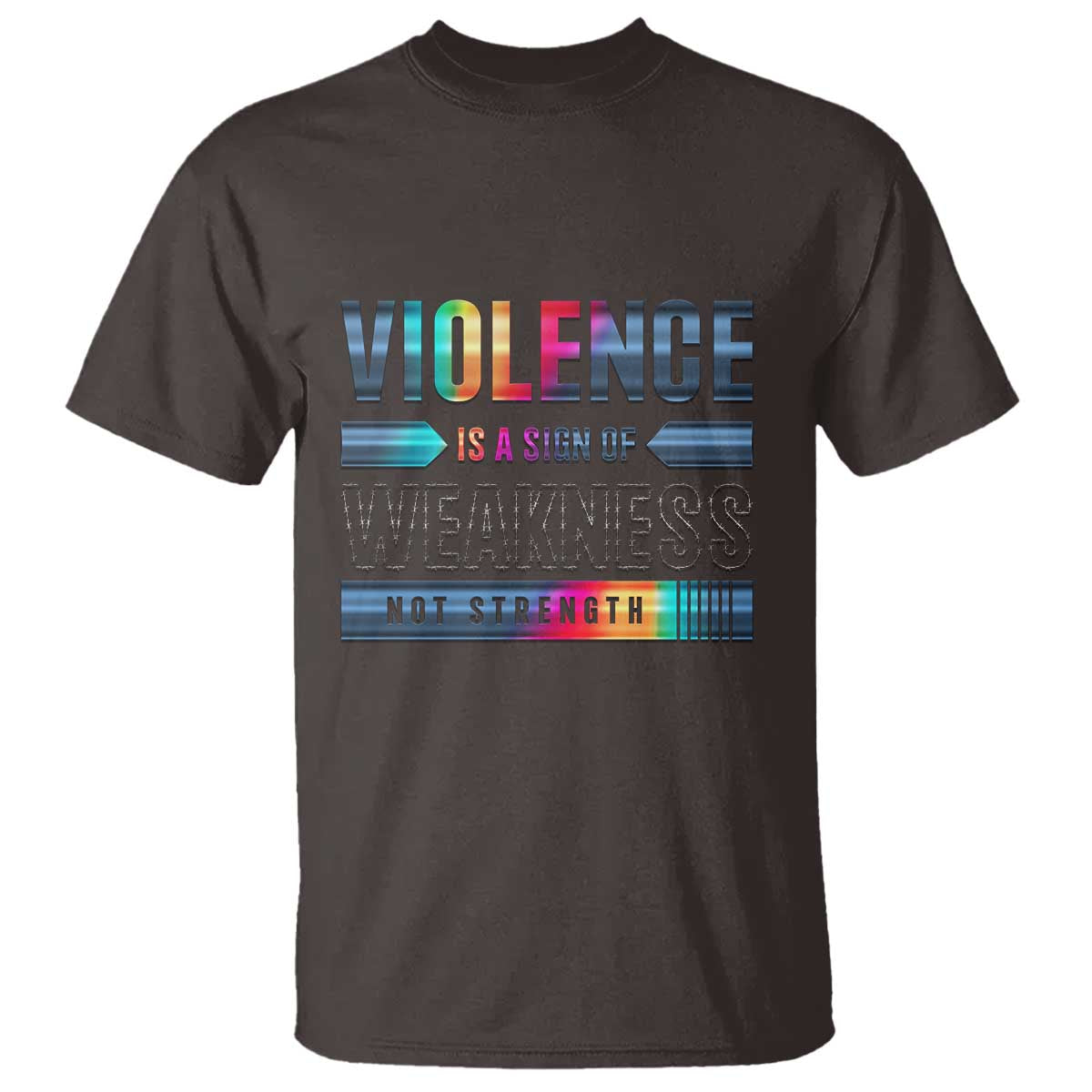 violence-is-a-sign-of-weakness-t-shirt