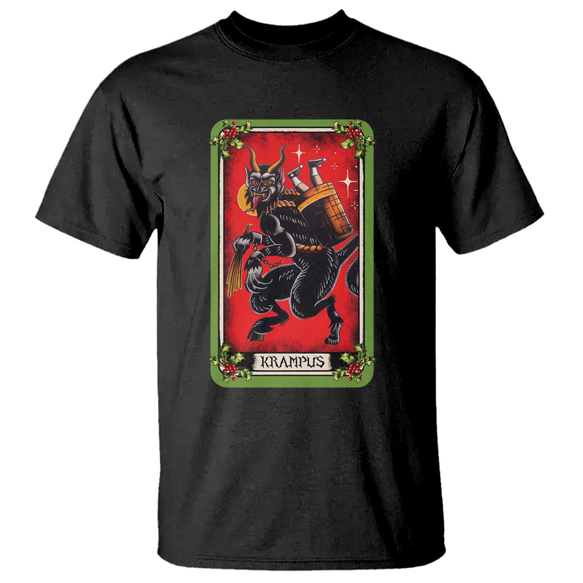 christmas-krampus-t-shirt-american-traditional-tarot-card