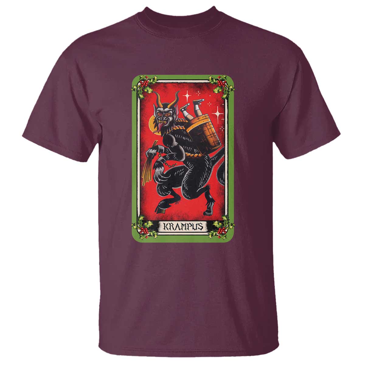 christmas-krampus-t-shirt-american-traditional-tarot-card