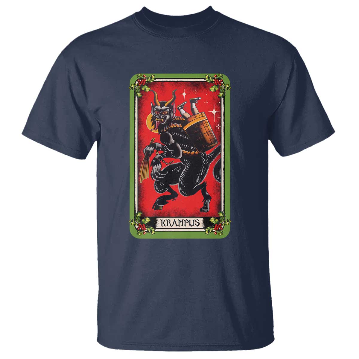 christmas-krampus-t-shirt-american-traditional-tarot-card