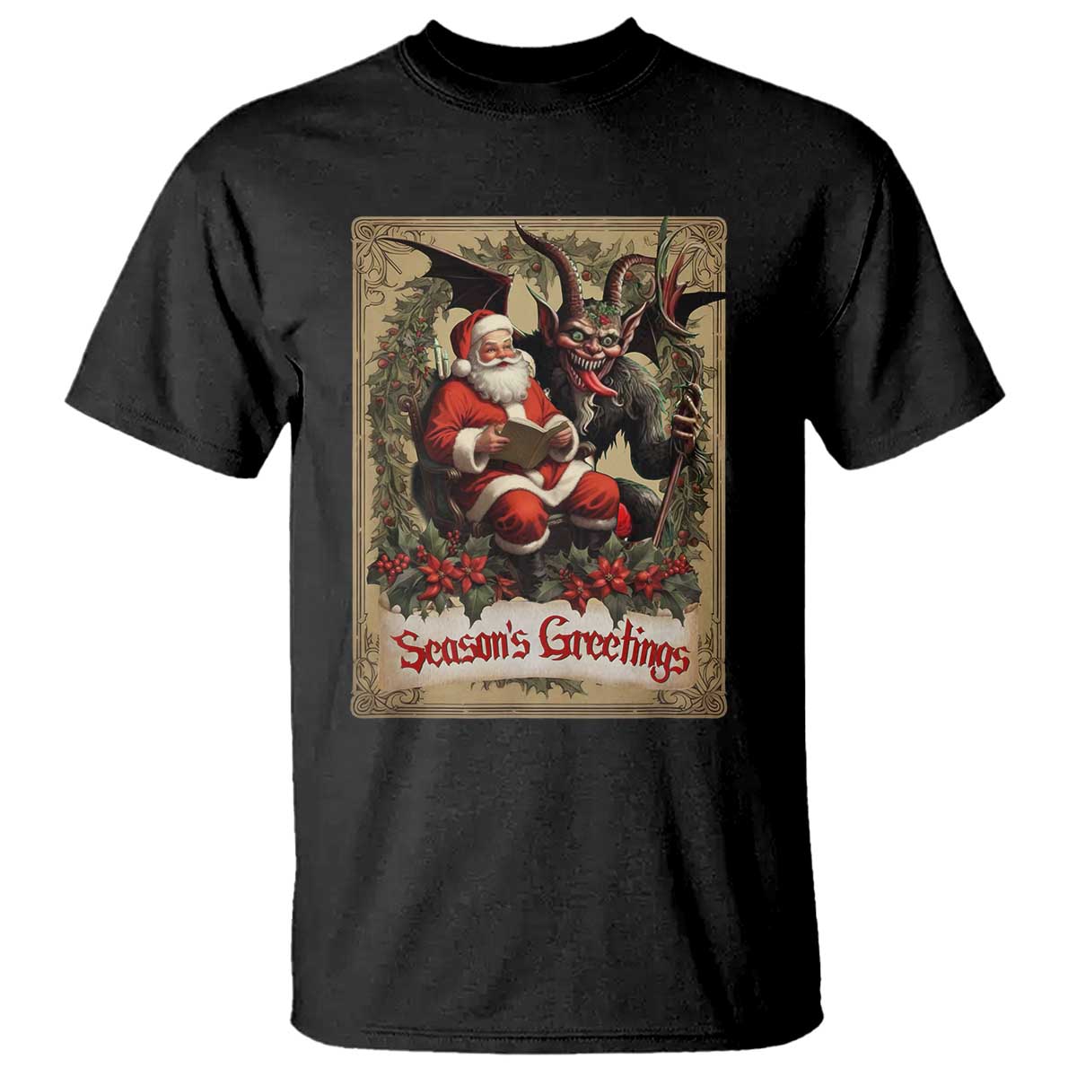 christmas-krampus-t-shirt-season-greeting-vintage-tarot-card