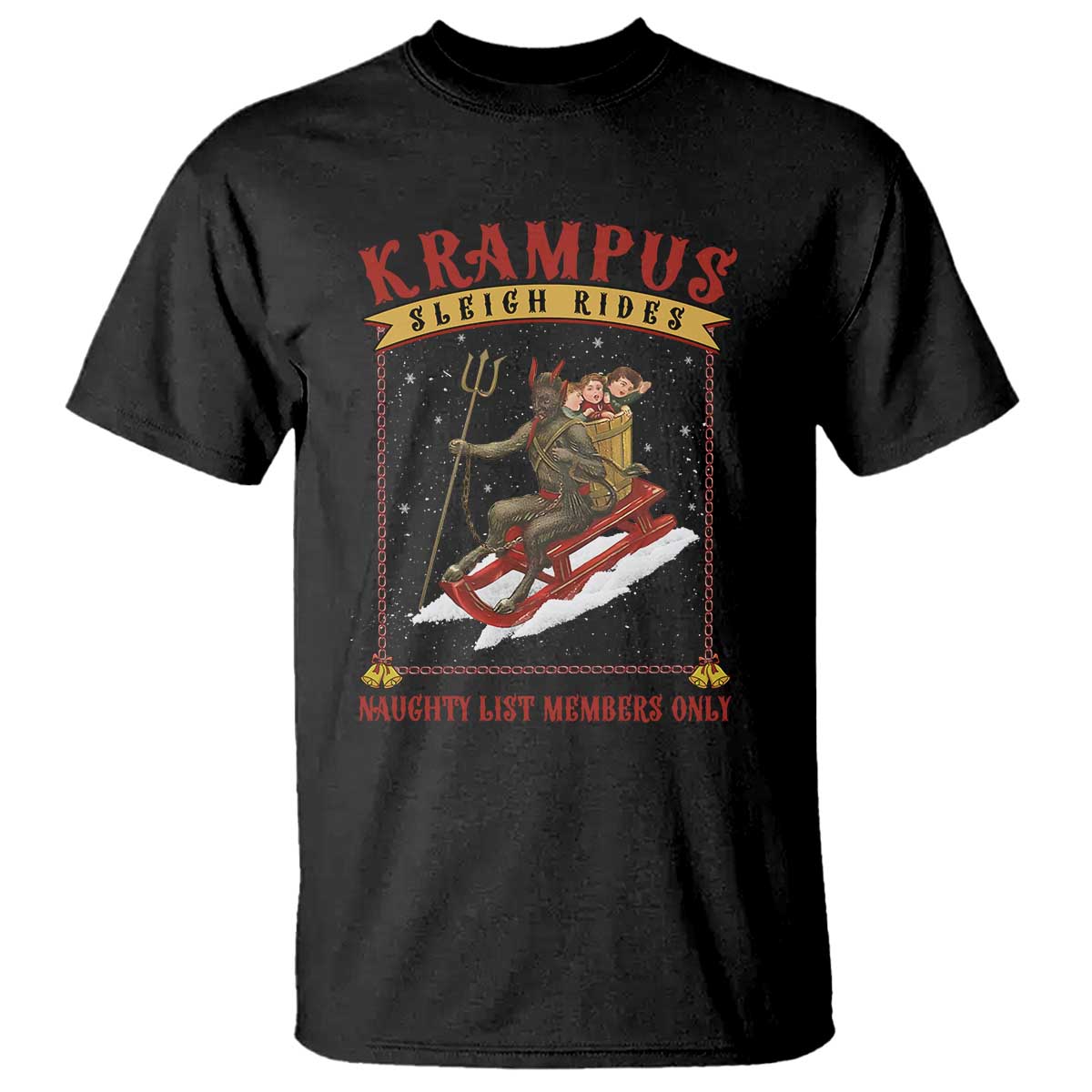 funny-krampus-sleigh-rides-t-shirt-naughty-list-members-only