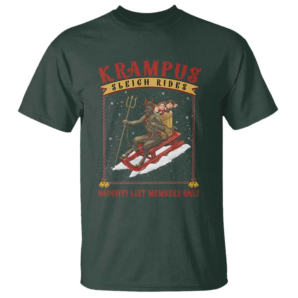 funny-krampus-sleigh-rides-t-shirt-naughty-list-members-only