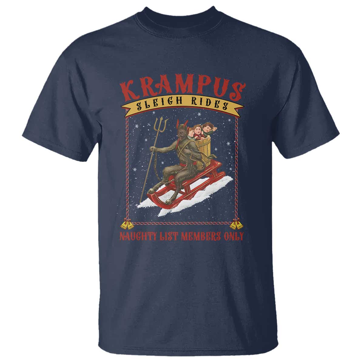 funny-krampus-sleigh-rides-t-shirt-naughty-list-members-only