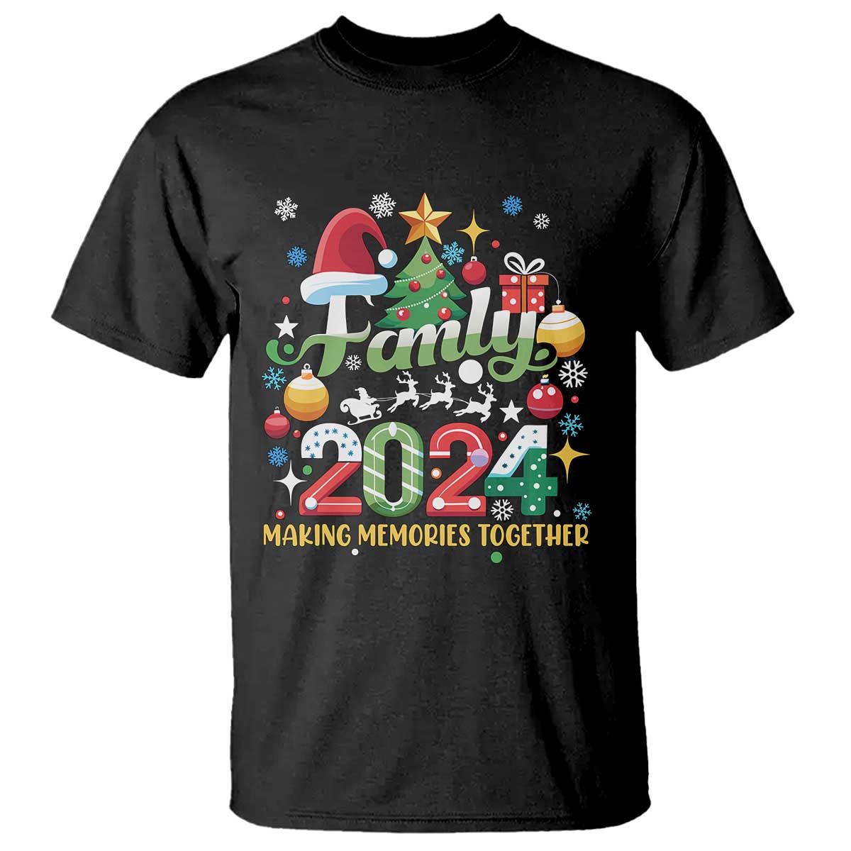 family-christmas-2024-making-memories-together-t-shirt