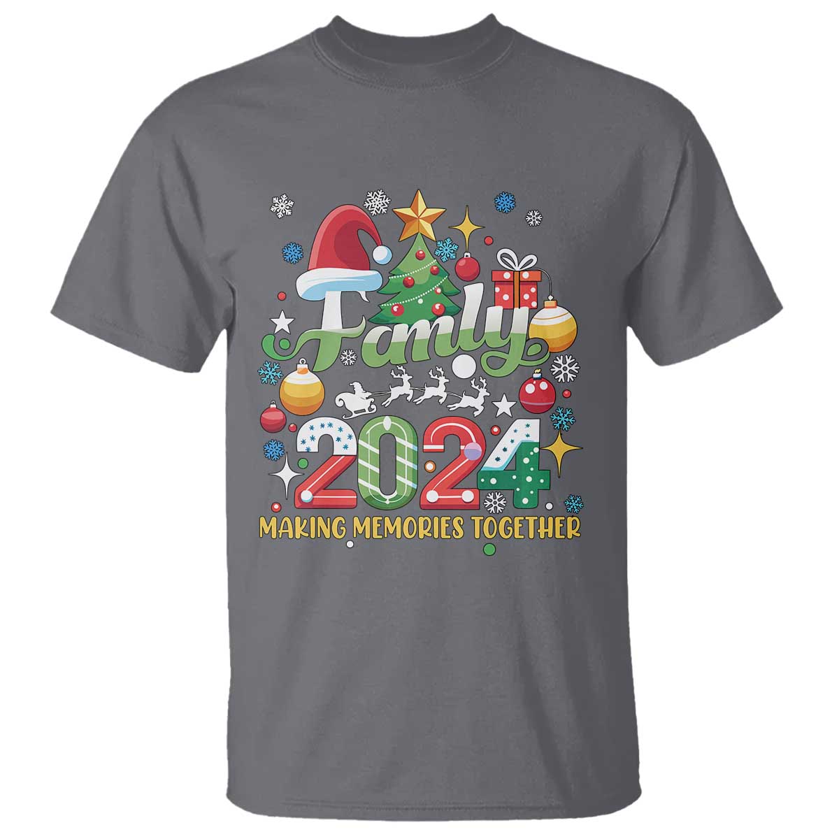 family-christmas-2024-making-memories-together-t-shirt