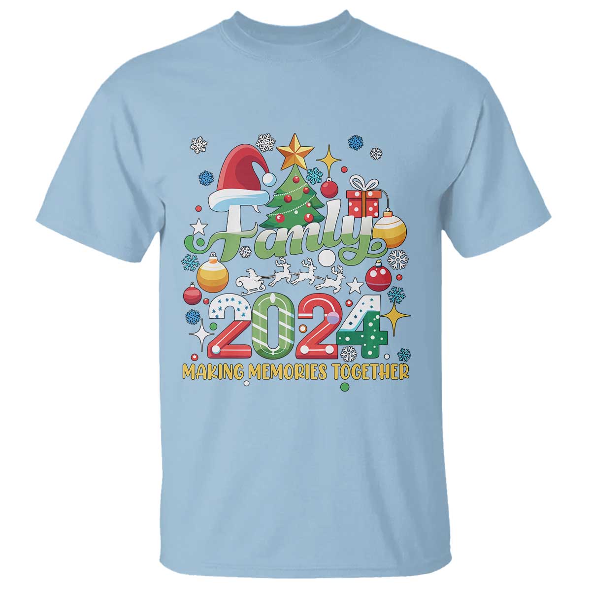 family-christmas-2024-making-memories-together-t-shirt