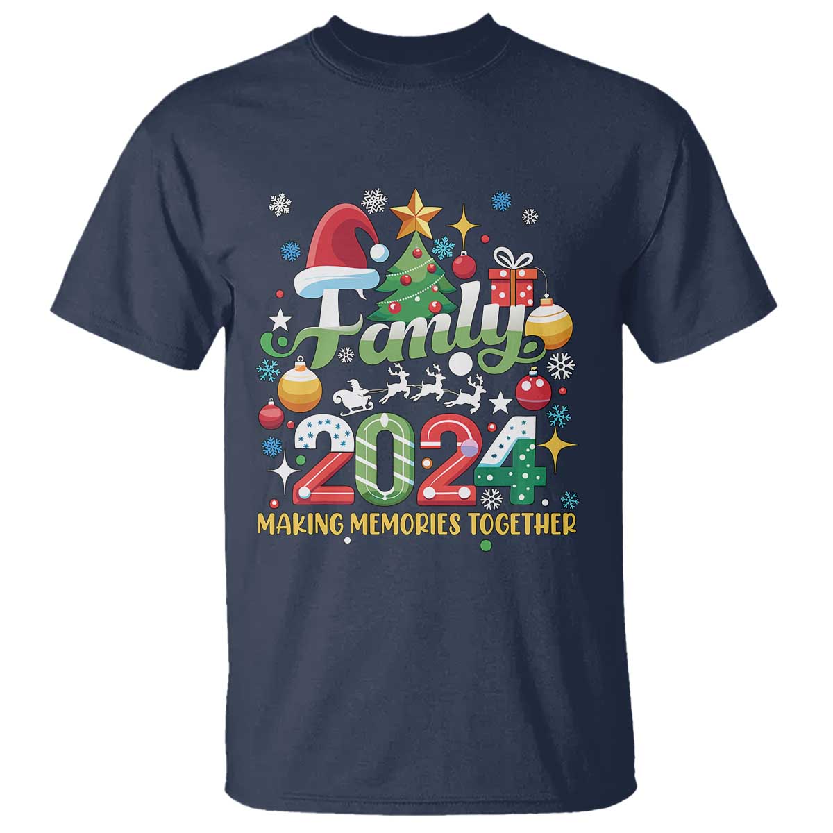family-christmas-2024-making-memories-together-t-shirt