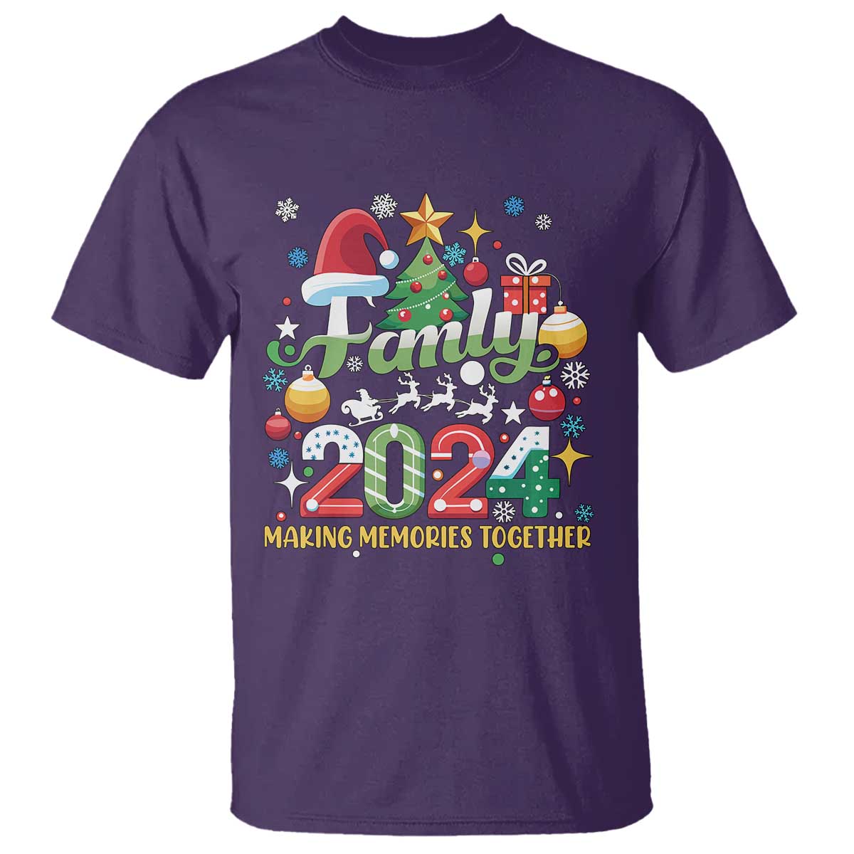 family-christmas-2024-making-memories-together-t-shirt