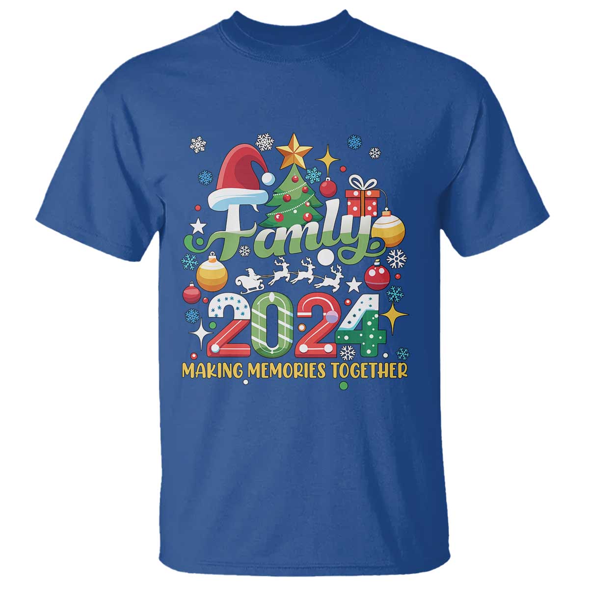family-christmas-2024-making-memories-together-t-shirt