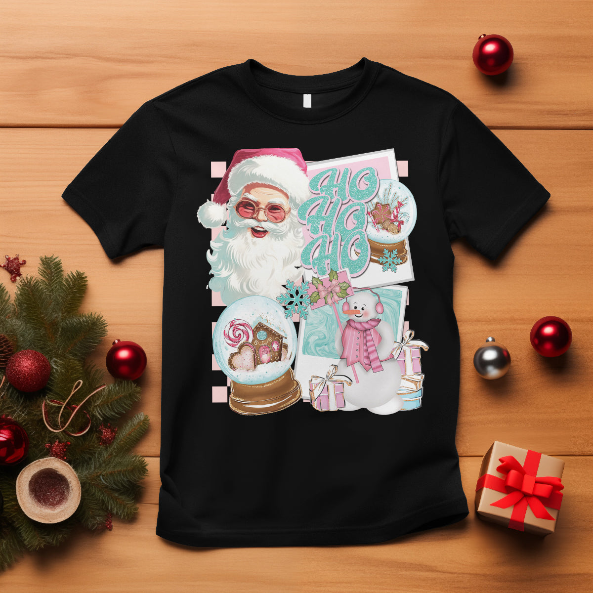 christmas-t-shirt-vintage-pink-santa-claus-ho-ho-ho