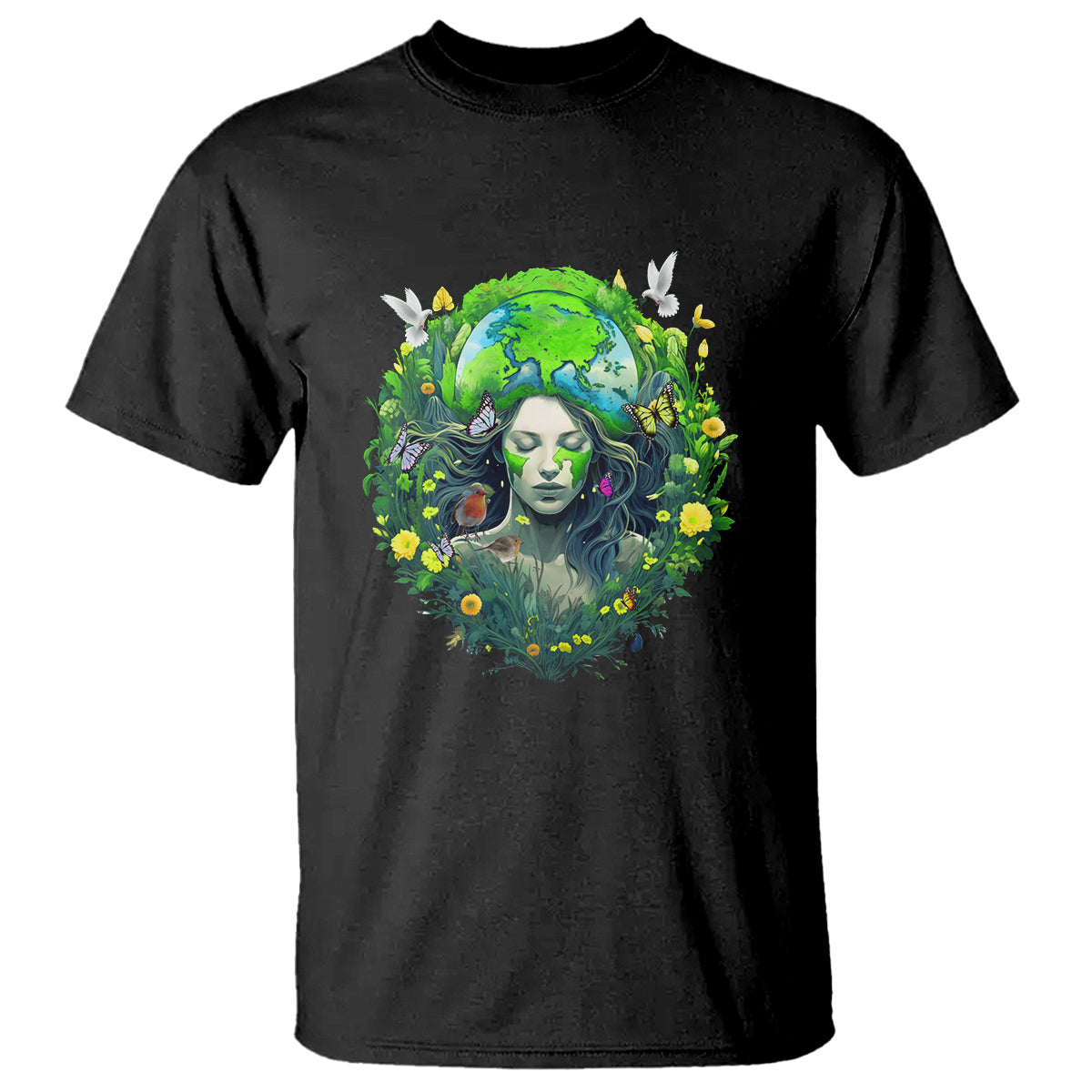 earth-day-t-shirt-mother-earth-gaia-goddess-of-nature