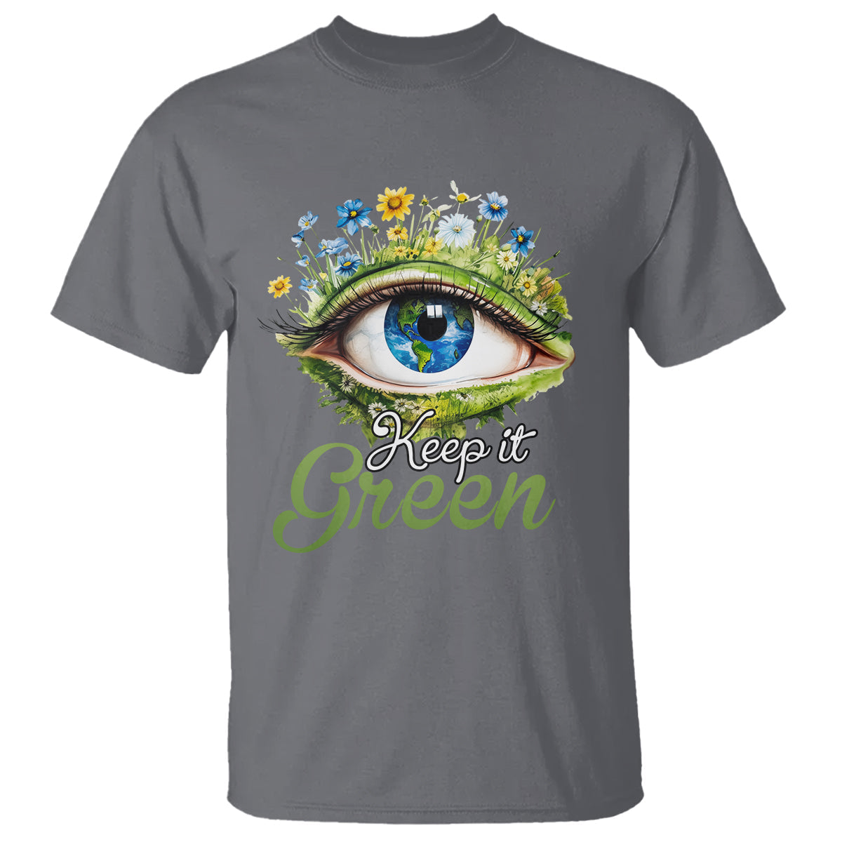 earth-day-keep-it-green-aesthetic-eye-t-shirt