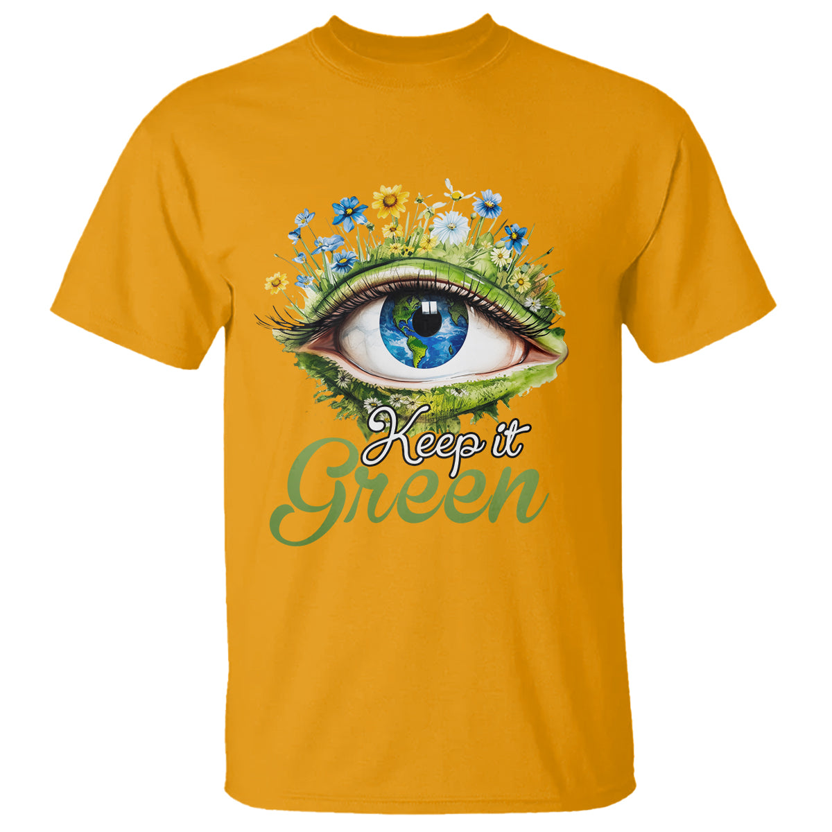 earth-day-keep-it-green-aesthetic-eye-t-shirt