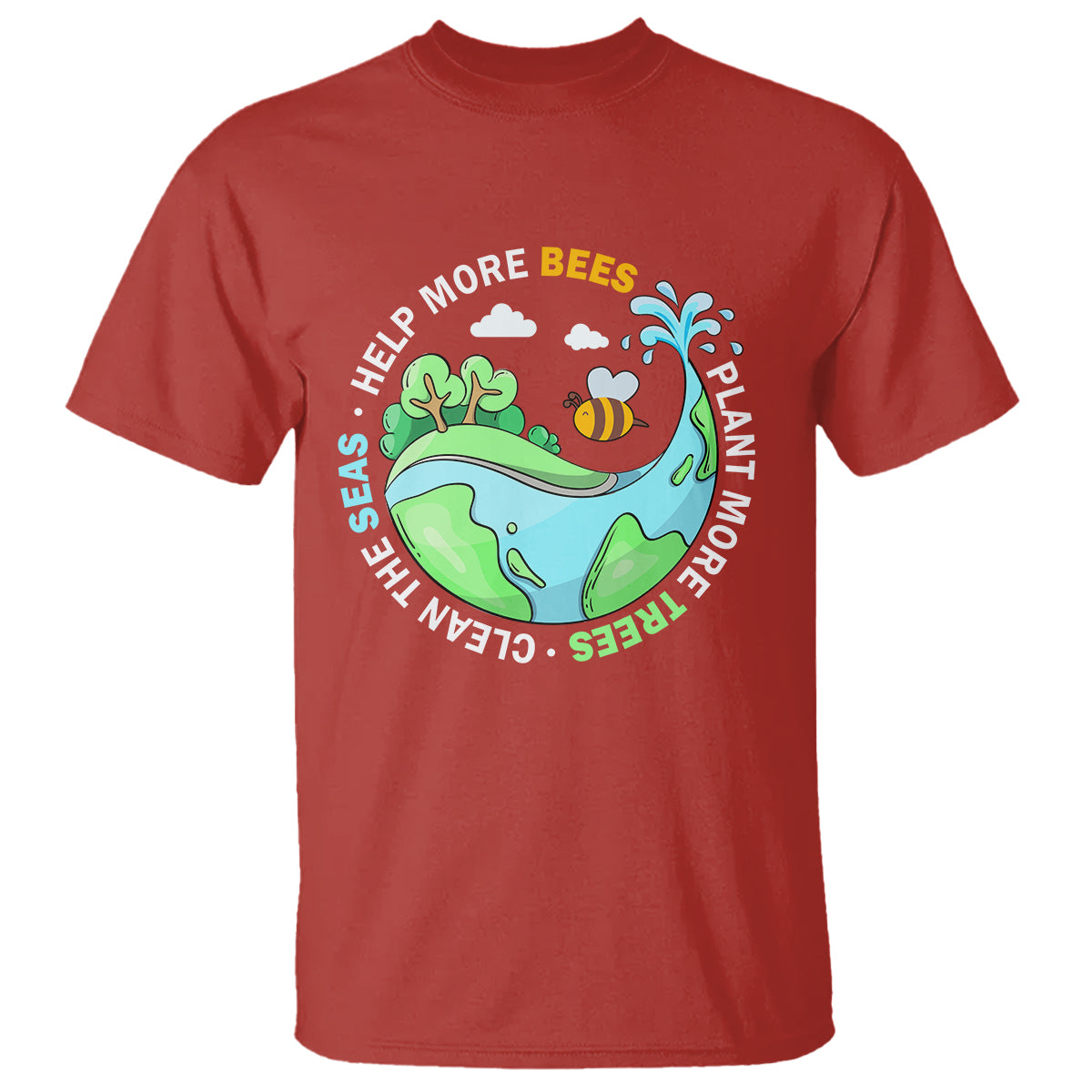 earth-day-t-shirt-help-more-bees-plant-more-trees-clean-the-seas