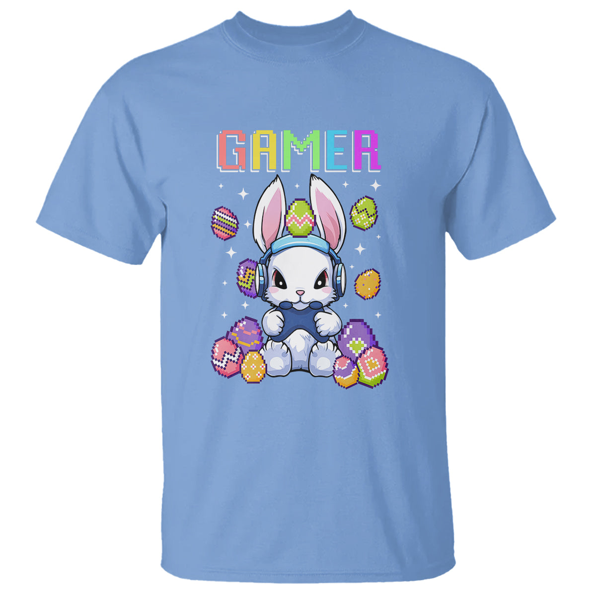 easter-day-t-shirt-bunny-gamer-playing-video-game