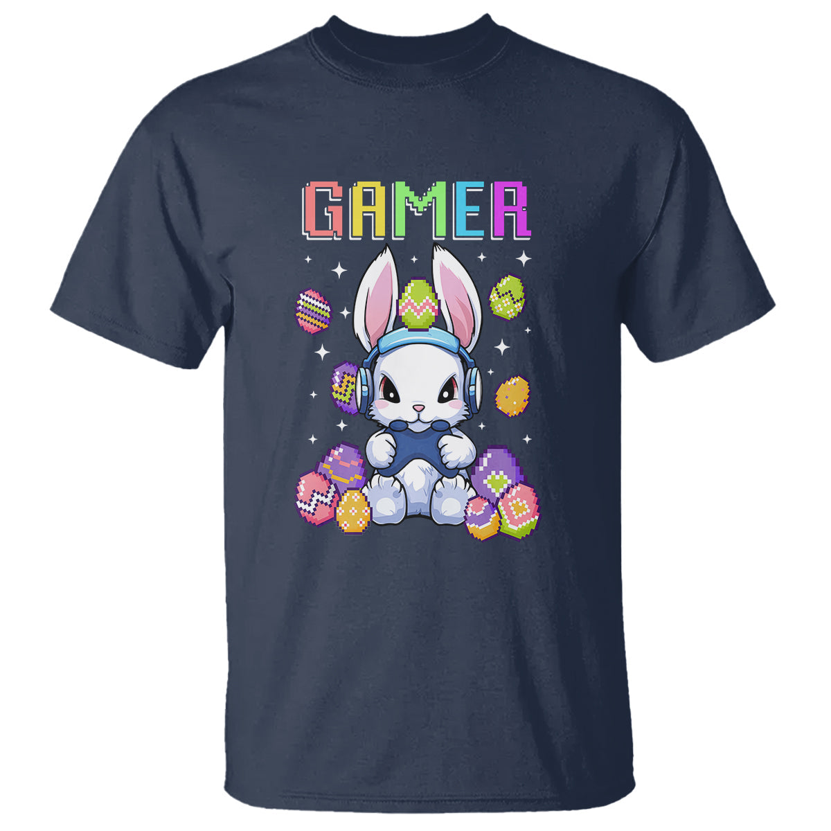 easter-day-t-shirt-bunny-gamer-playing-video-game