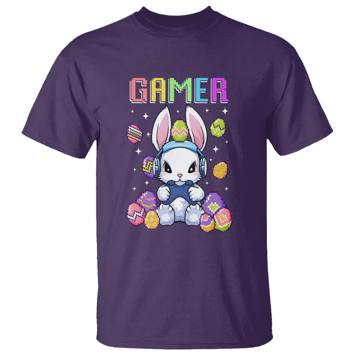easter-day-t-shirt-bunny-gamer-playing-video-game
