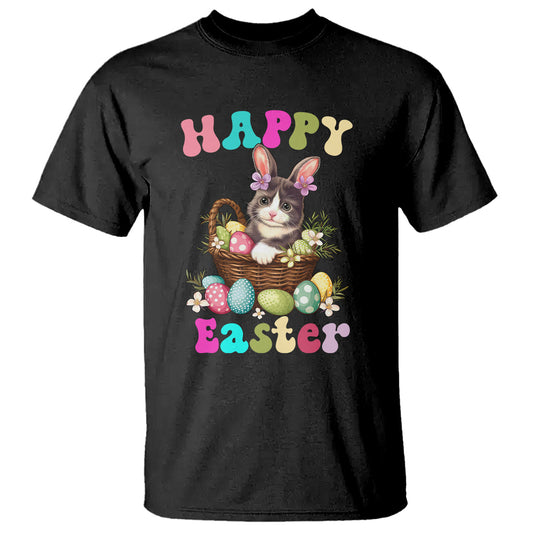 easter-day-t-shirt-cute-cat-bunny-costume-egg-basket