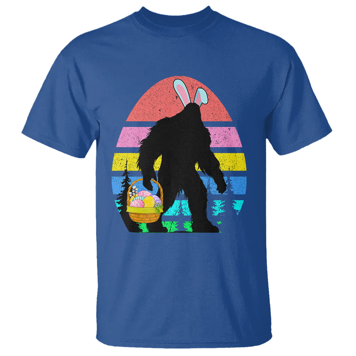 easter-day-funny-bigfoot-bunny-egg-basket-t-shirt
