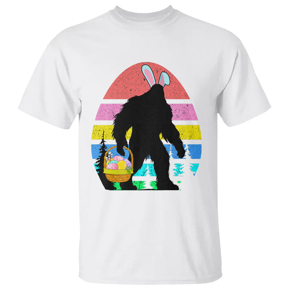 easter-day-funny-bigfoot-bunny-egg-basket-t-shirt