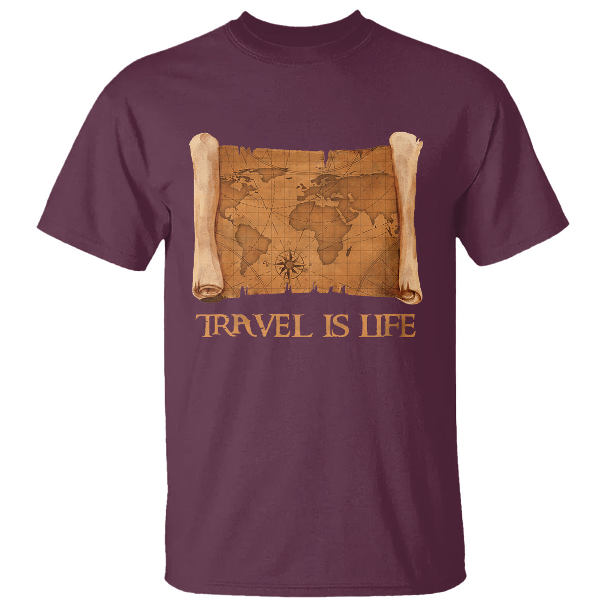 travel-is-life-t-shirt-vintage-world-map-traveling