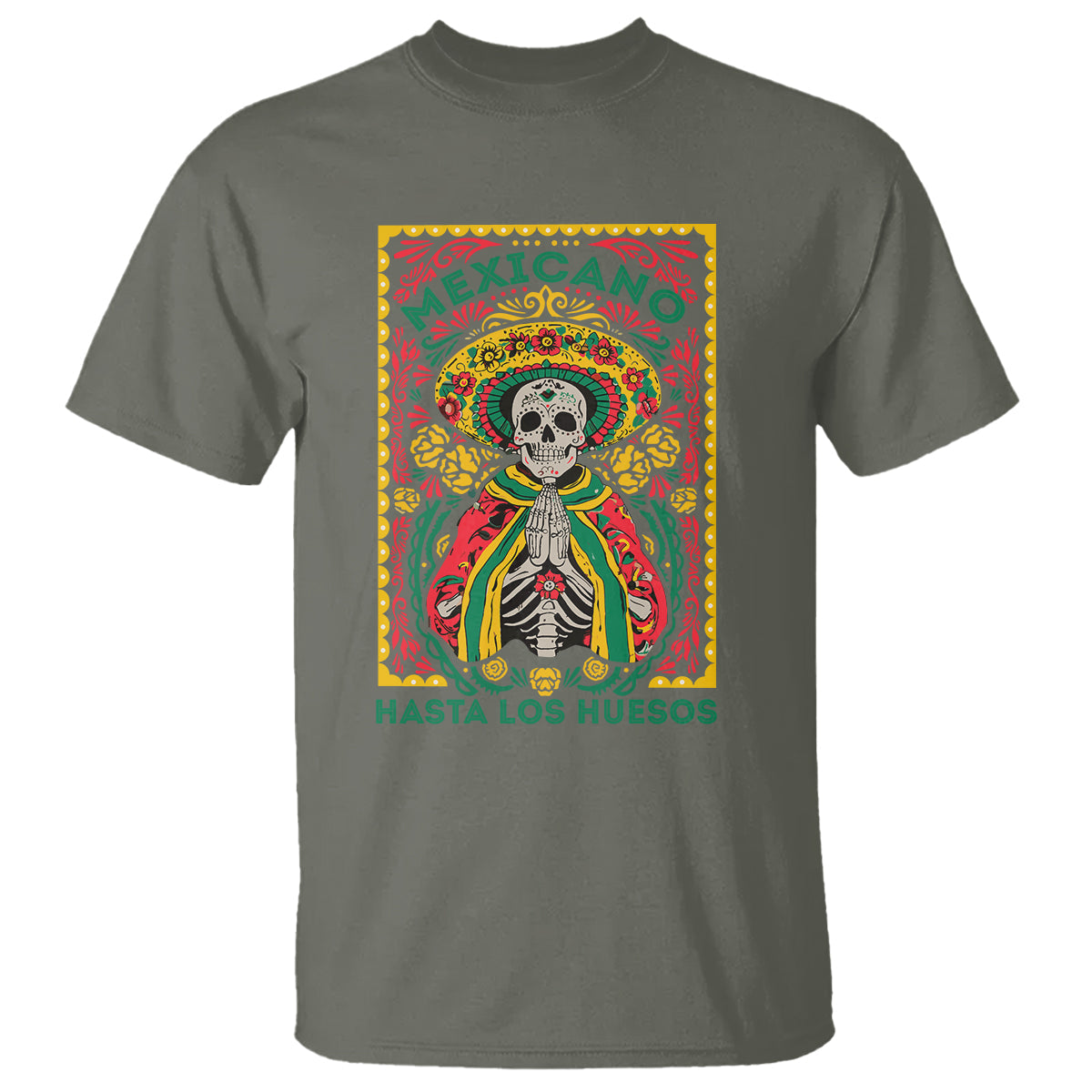 mexican-pride-t-shirt-mexicano-hasta-los-huesos-skeleton-sombrero