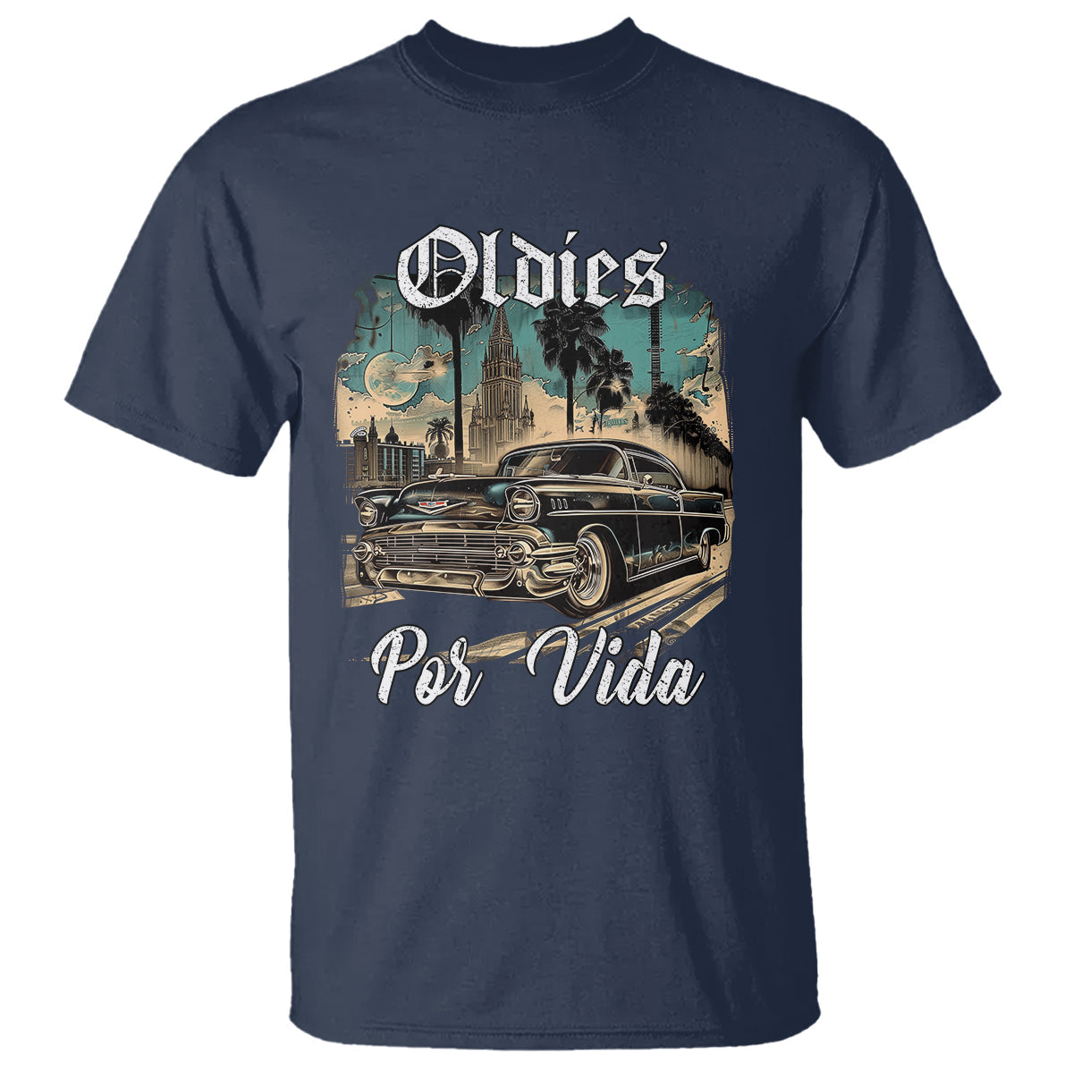 oldies-por-vida-vintage-car-lowrider-mexican-chicano-chicana-t-shirt