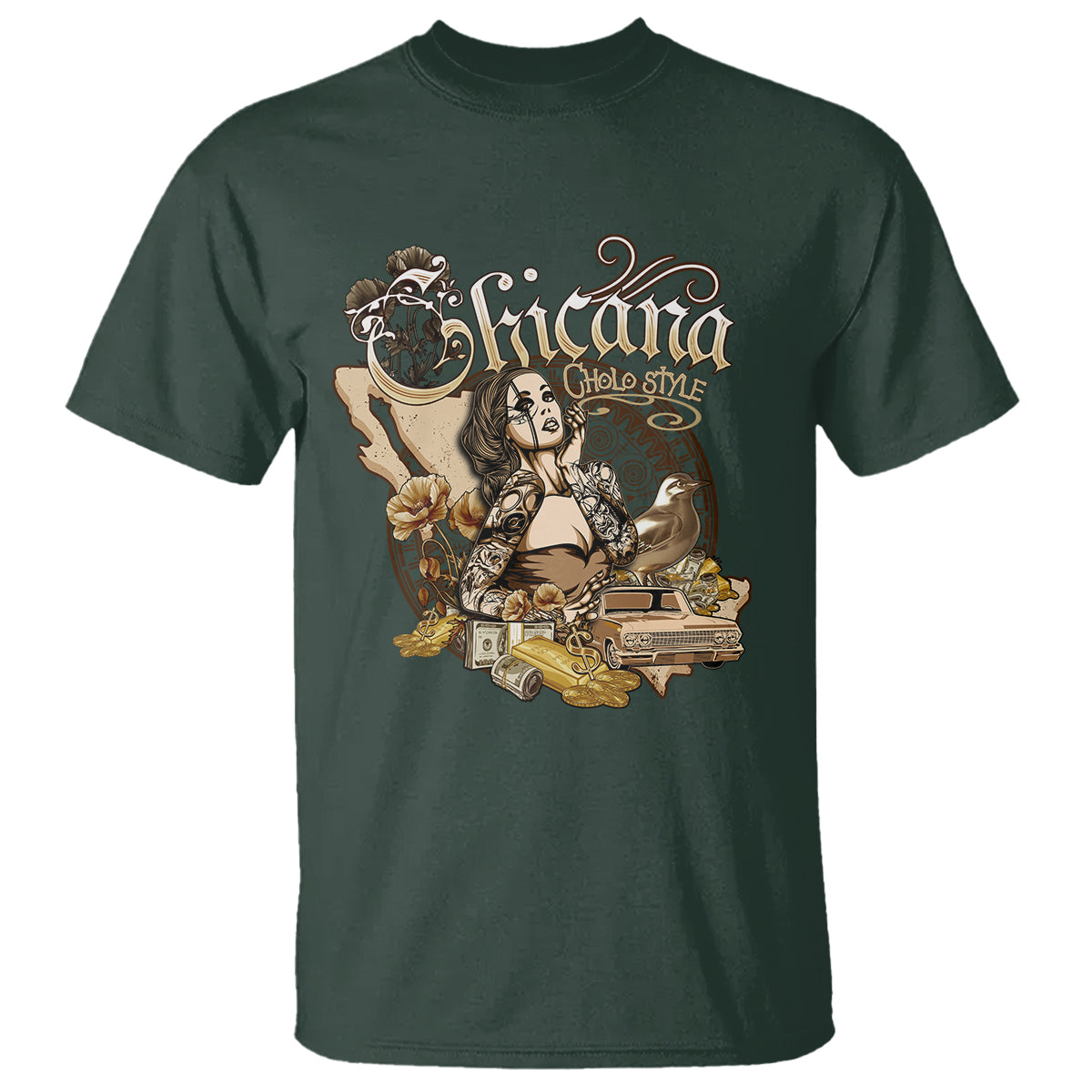 chicana-mexico-cholo-mexican-american-latina-t-shirt