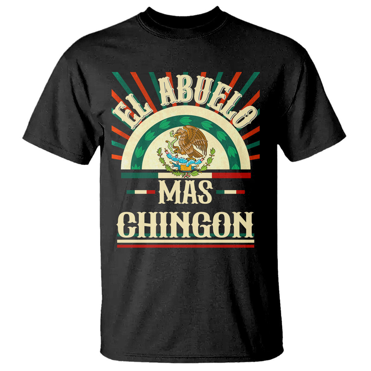 el-abuelo-mas-chingon-mexican-grandpa-mexico-fathers-day-t-shirt