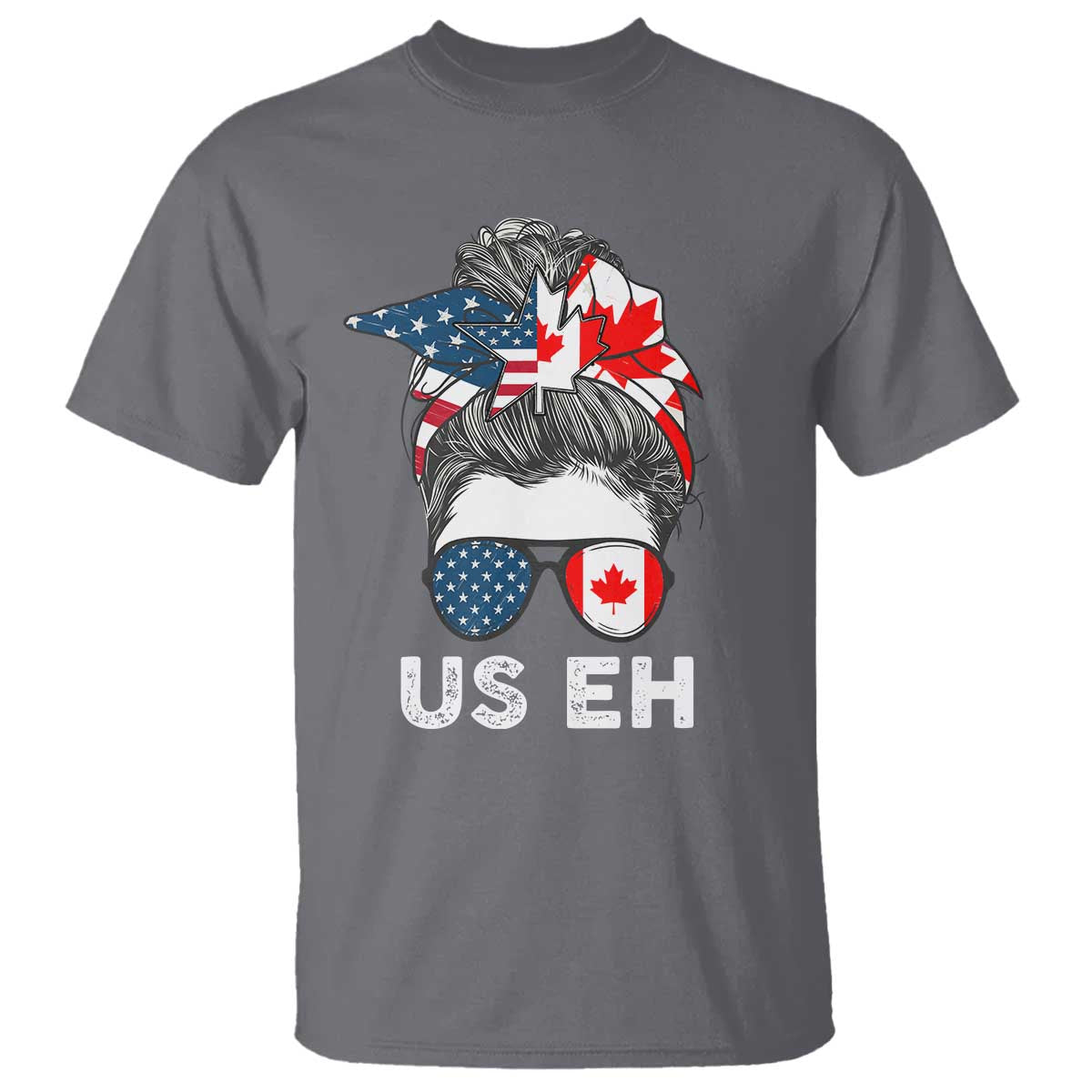 american-canadian-t-shirt-us-eh-messy-bun-usa-canada-flag