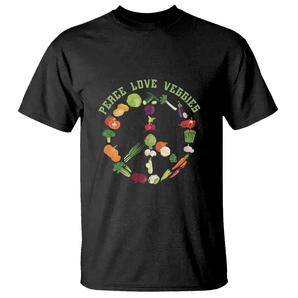 vegetarian-t-shirt-peace-love-veggies