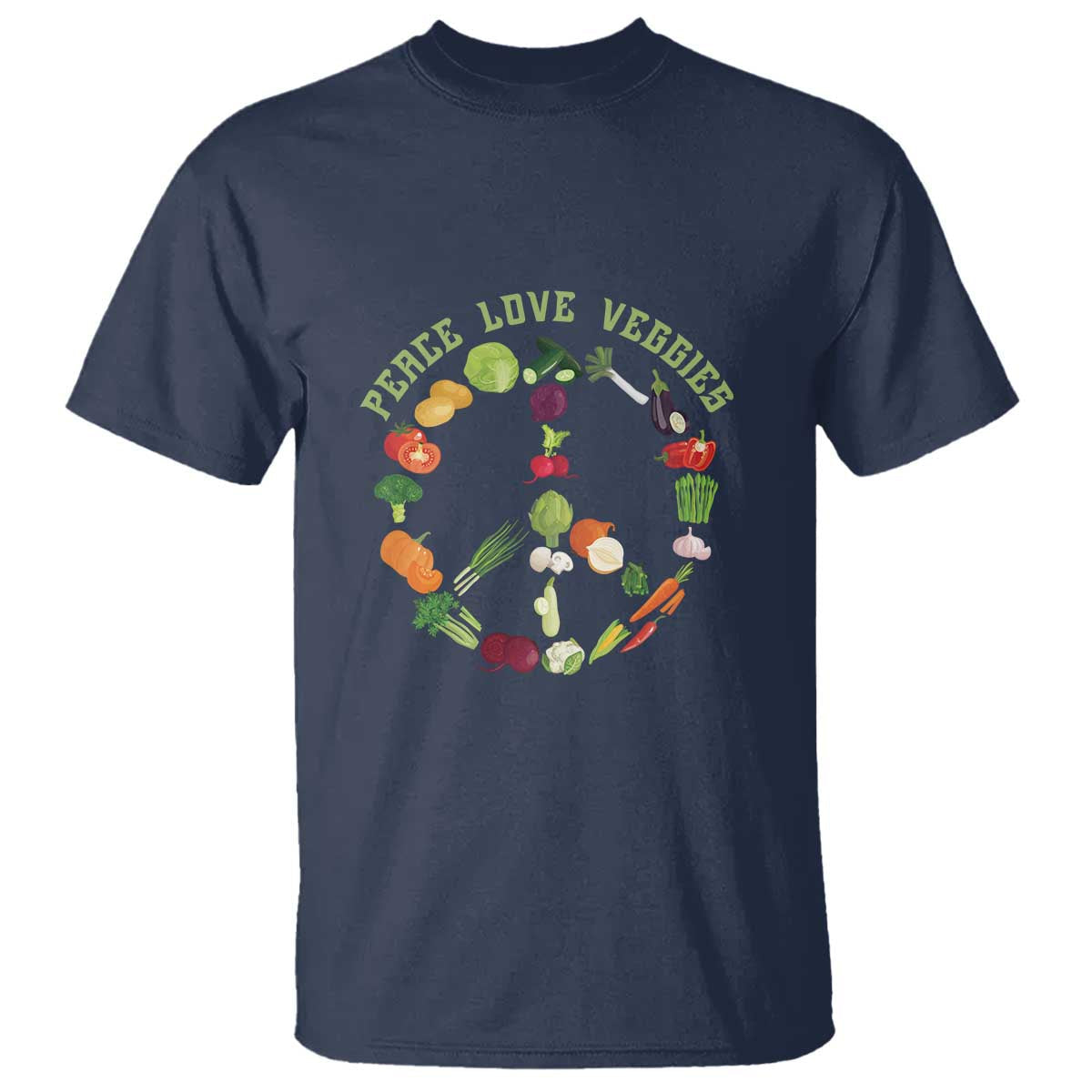 vegetarian-t-shirt-peace-love-veggies