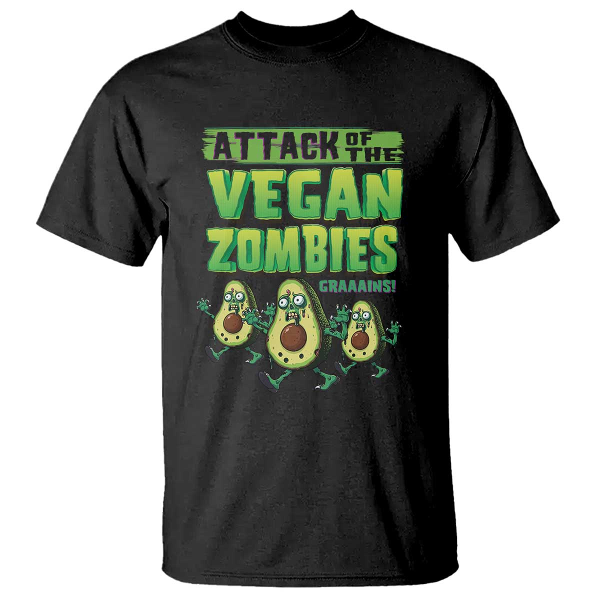 halloween-vegetarian-t-shirt-attack-of-the-vegan-zombies