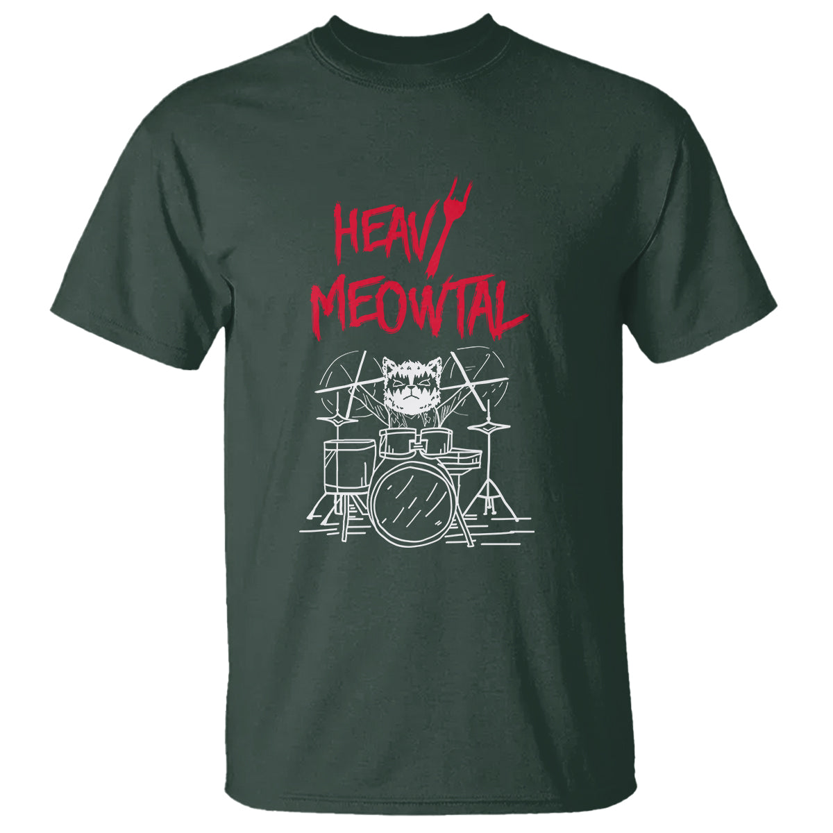 heavy-metal-t-shirt-cat-drummer-meowtal-rock-drum-band