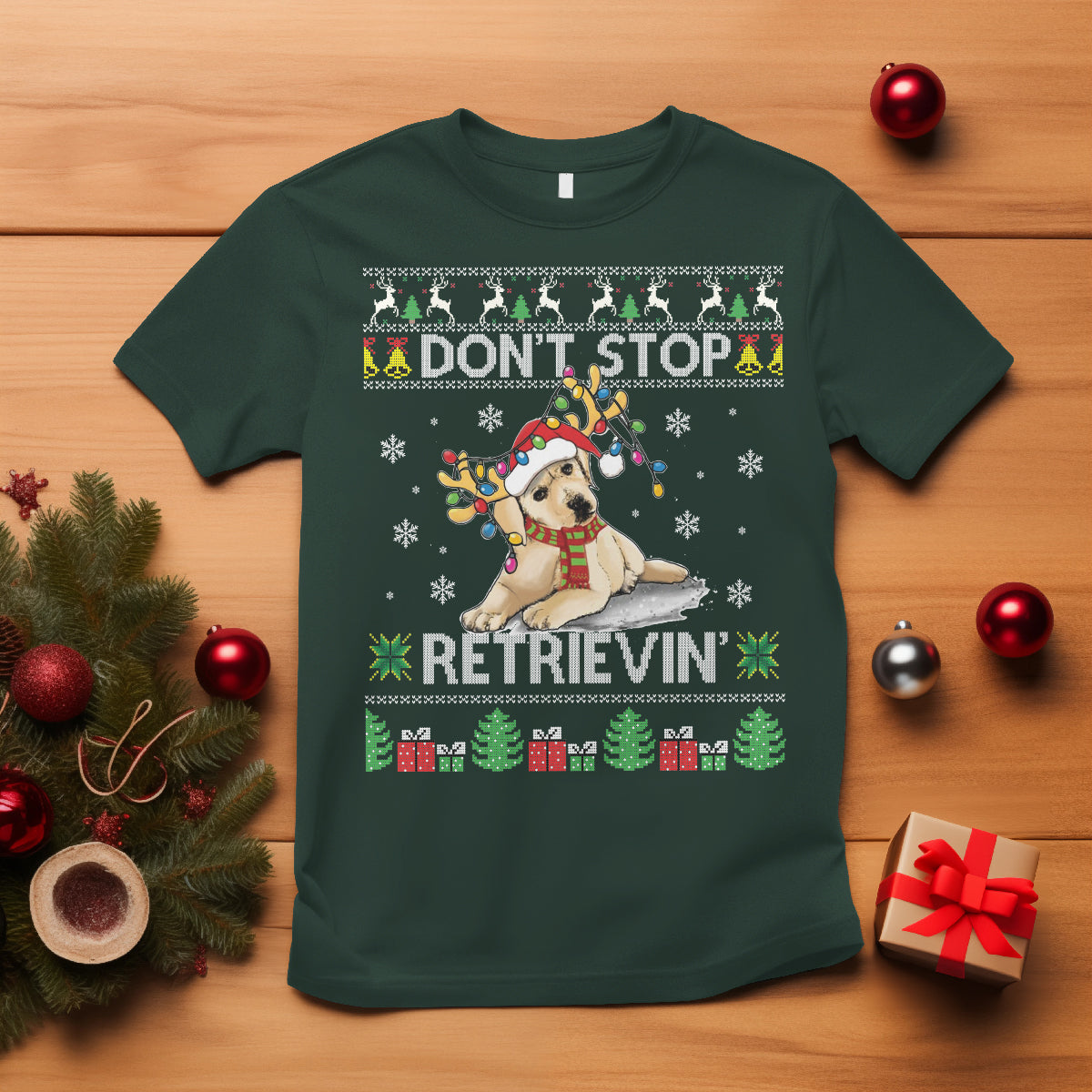 dont-stop-retrievin-golden-retriever-ugly-christmas-t-shirt