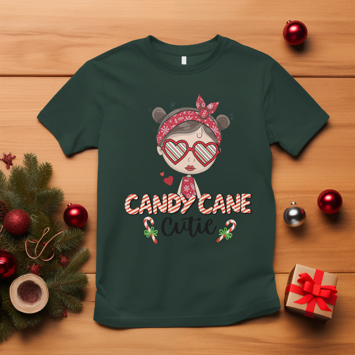 candy-cane-cutie-christmas-cute-girl-kid-messy-bun-t-shirt
