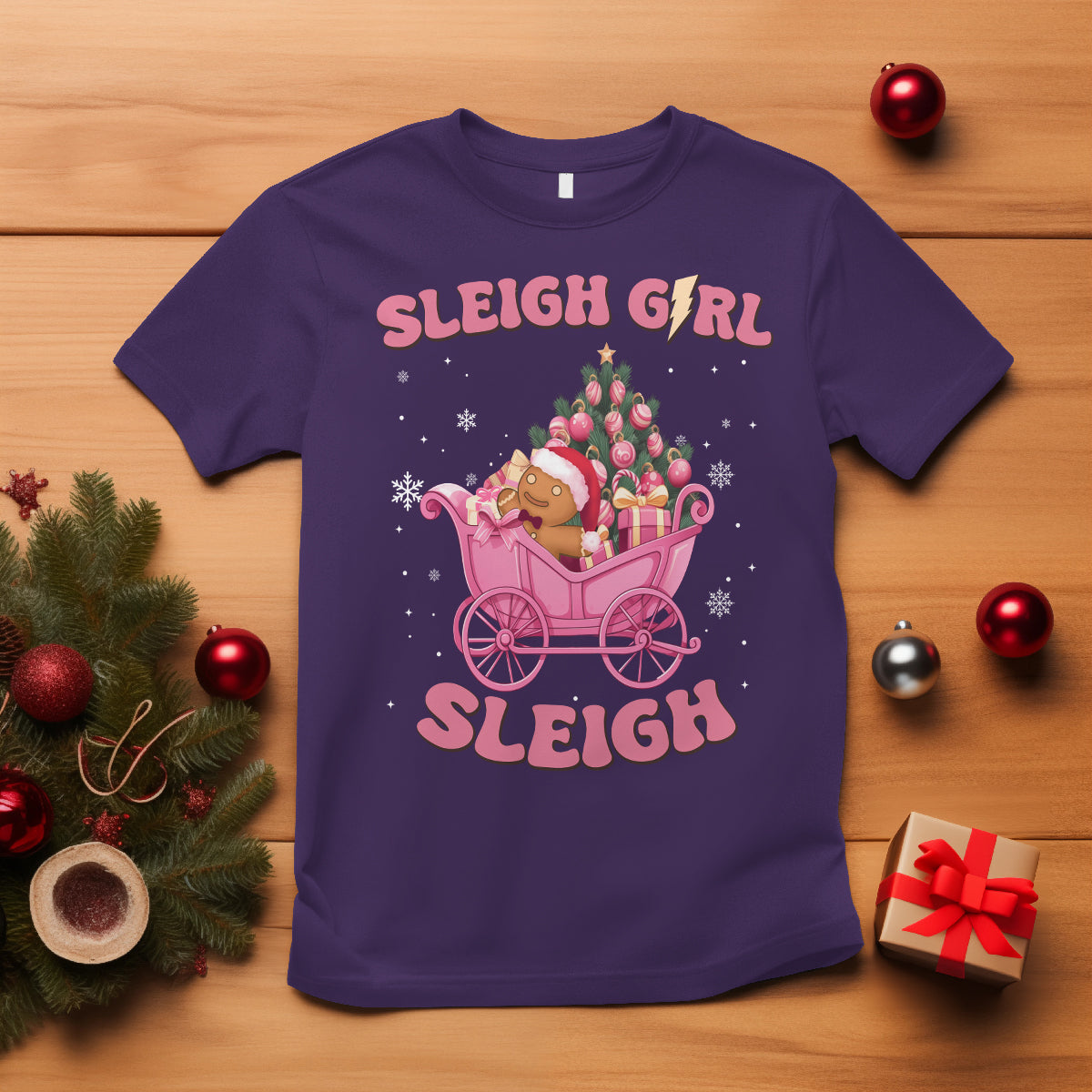 sleigh-girl-sleigh-christmas-groovy-gingerbread-man-xmas-holidays-t-shirt