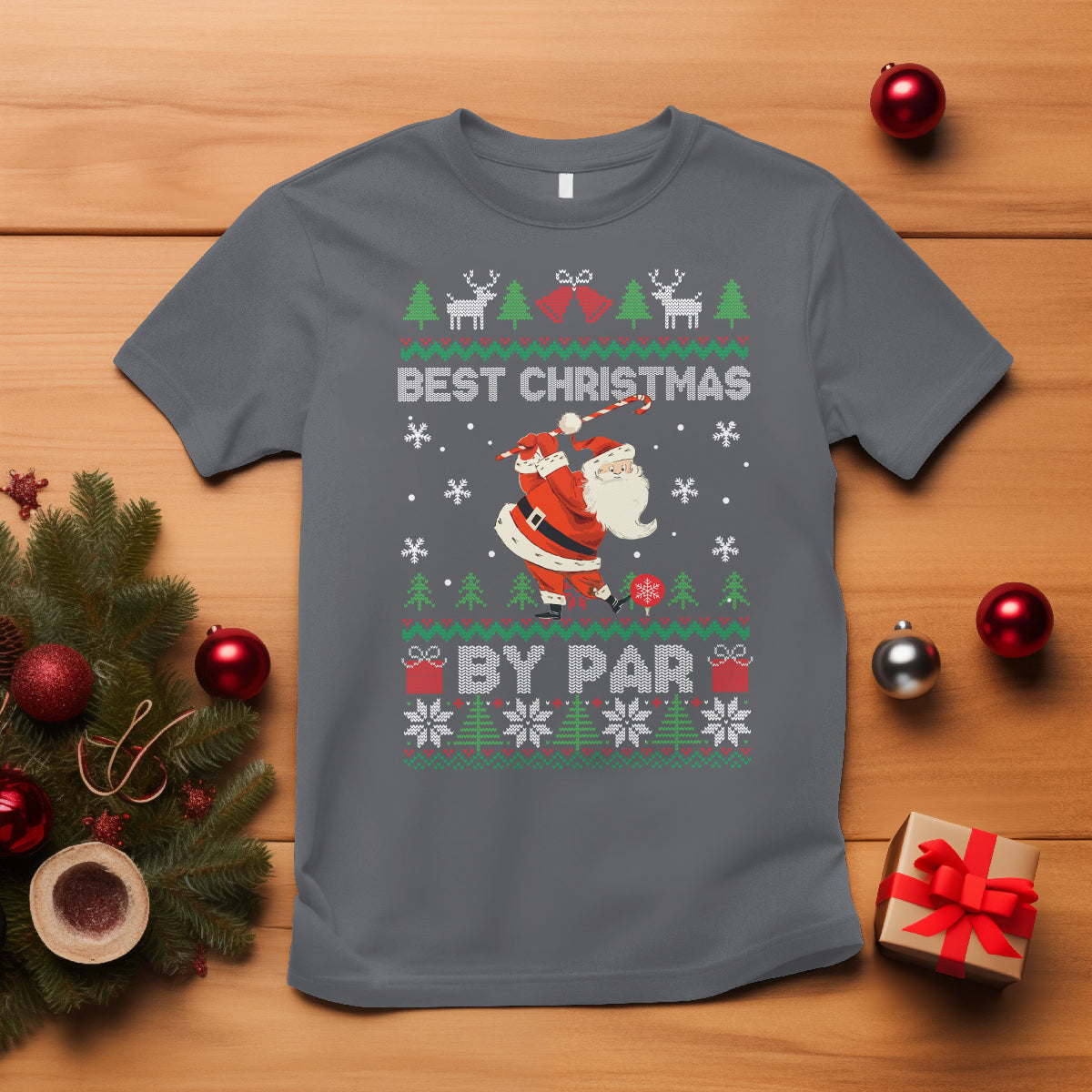 best-christmas-by-par-santa-claus-golfer-xmas-golf-t-shirt