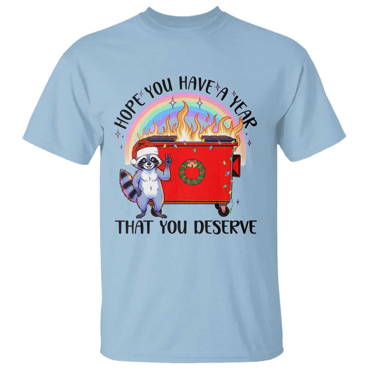 funny-xmas-dumpster-fire-t-shirt-hope-you-have-the-year-you-deserve-santa-raccoon