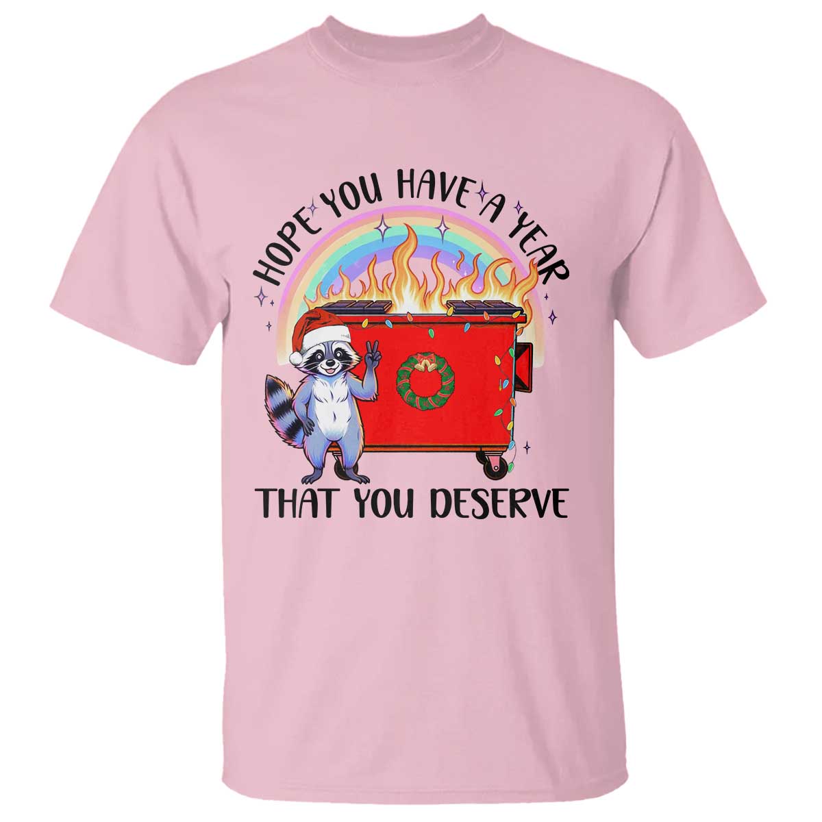 funny-xmas-dumpster-fire-t-shirt-hope-you-have-the-year-you-deserve-santa-raccoon