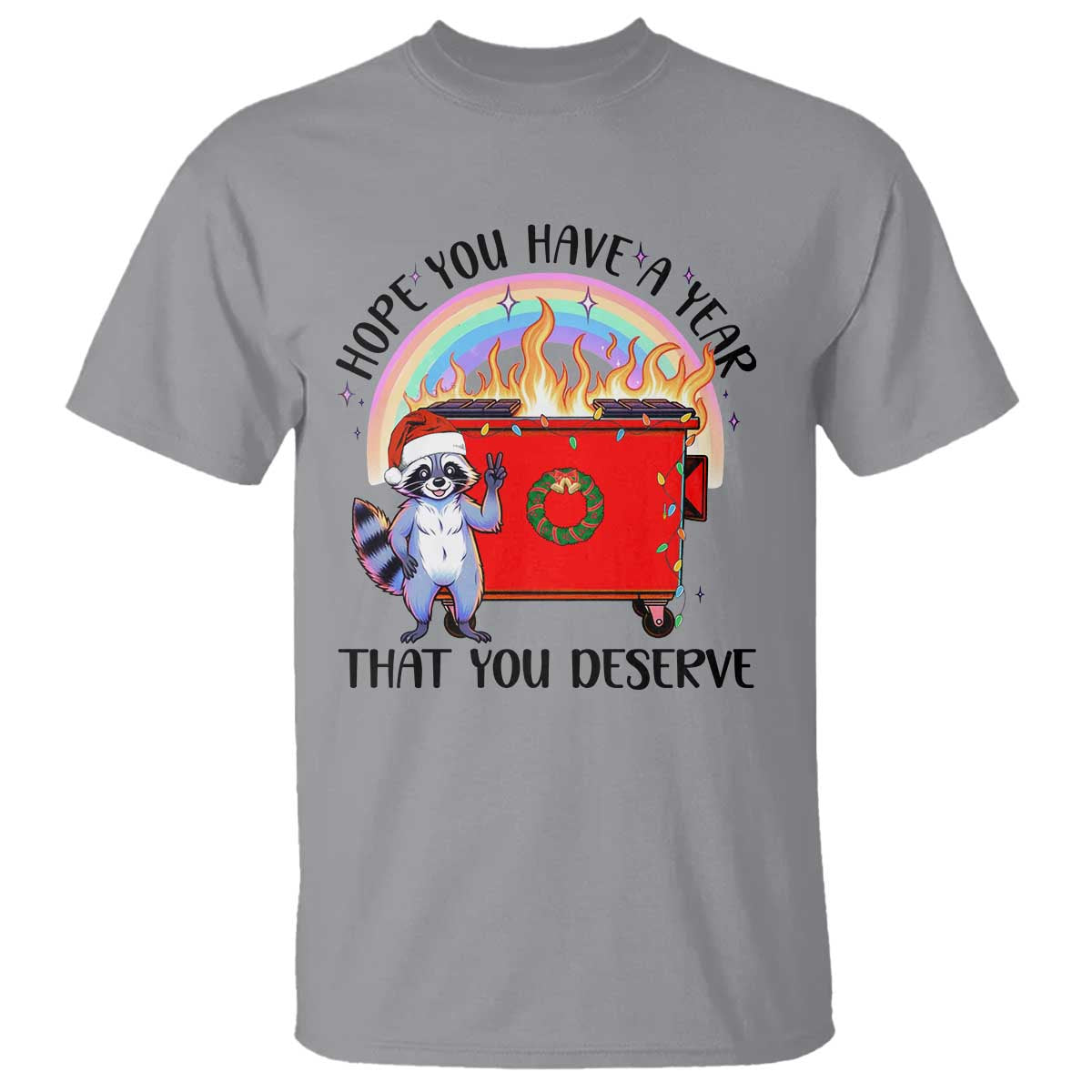 funny-xmas-dumpster-fire-t-shirt-hope-you-have-the-year-you-deserve-santa-raccoon