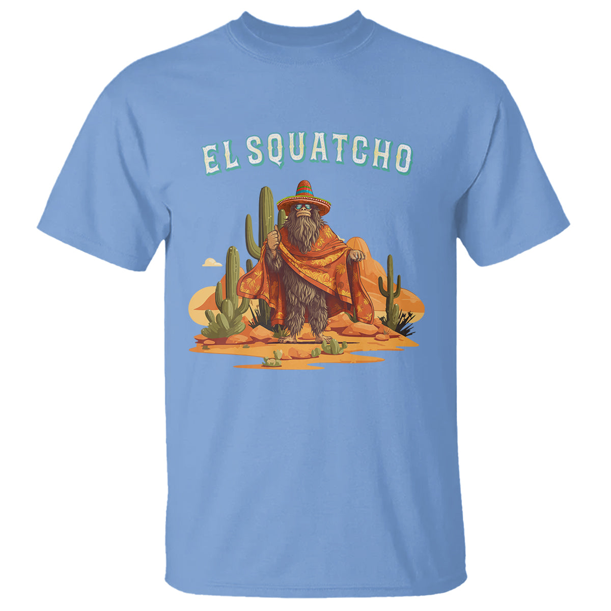 western-bigfoot-t-shirt-funny-el-squatcho-poncho-mexican