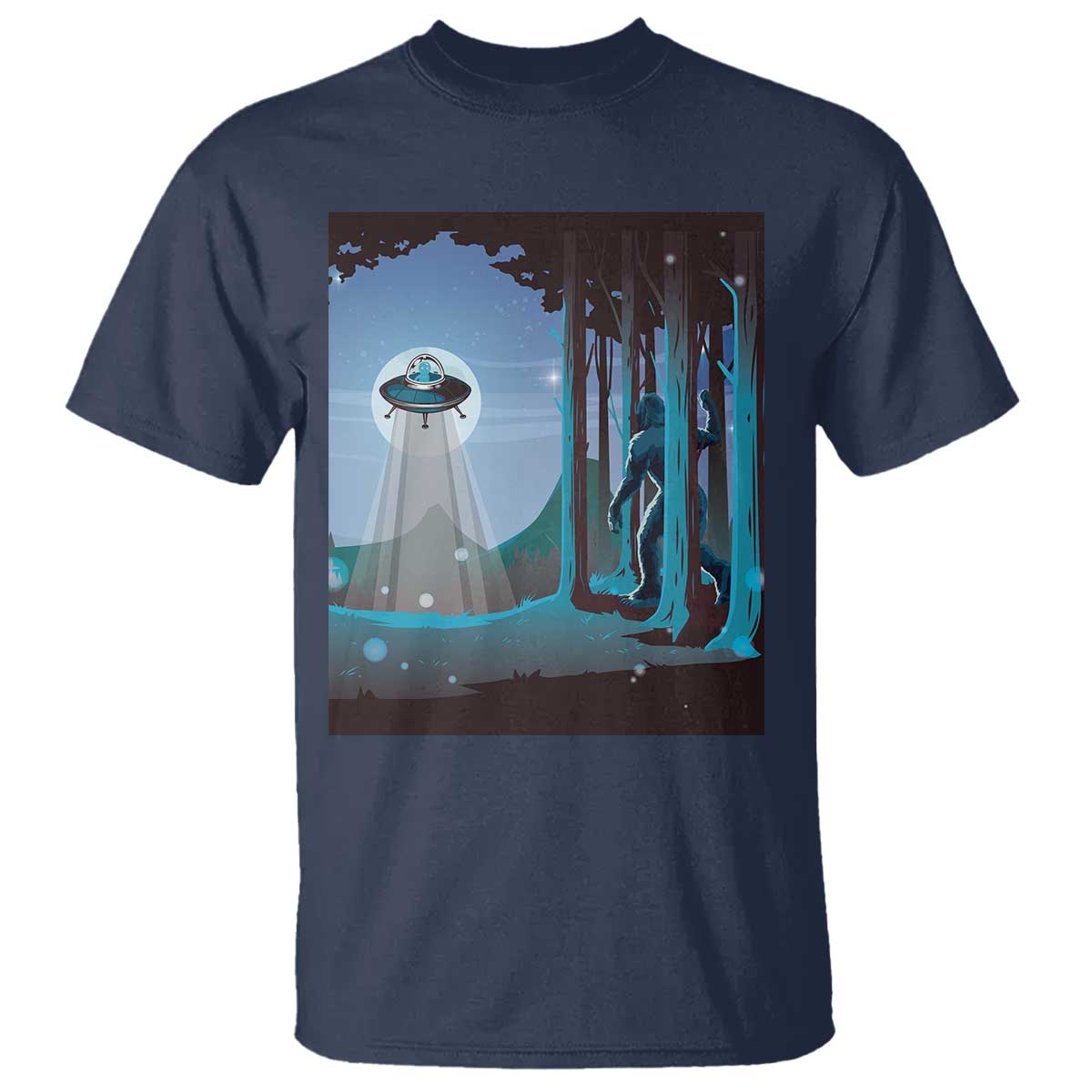 bigfoot-hiding-from-alien-ufo-funny-sasquatch-t-shirt