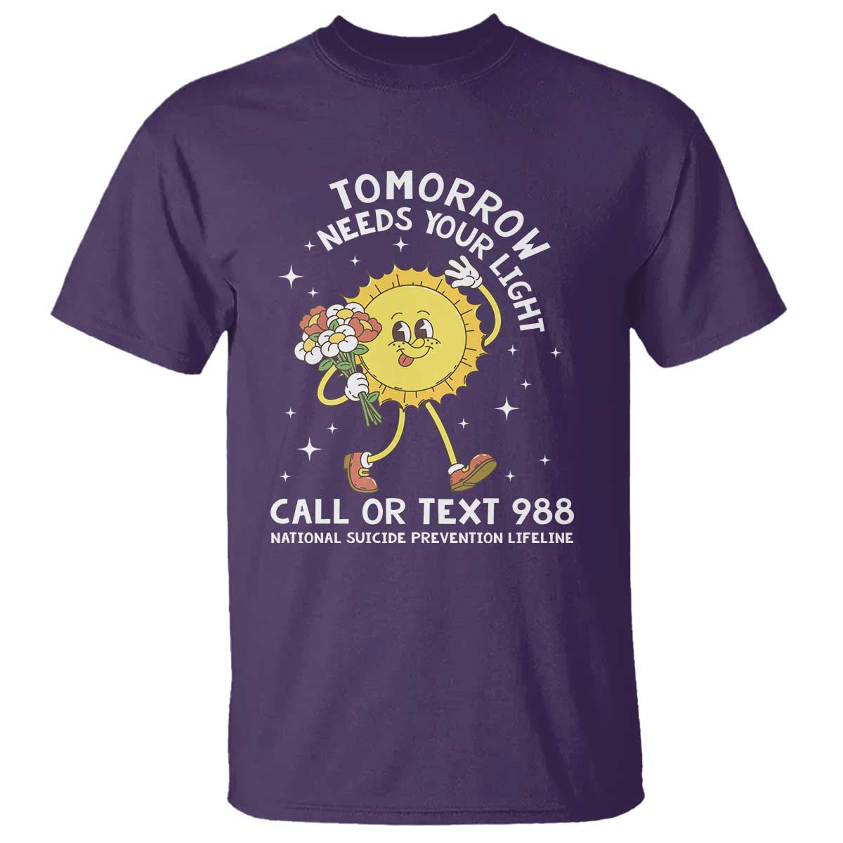 suicide-prevention-t-shirt-tomorrow-needs-your-light-call-or-text-988-groovy