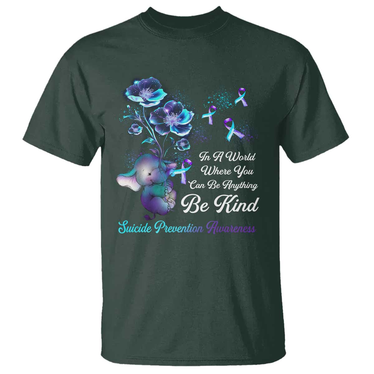 suicide-prevention-be-kind-t-shirt-elephant-in-a-world-where-you-can-be-anything